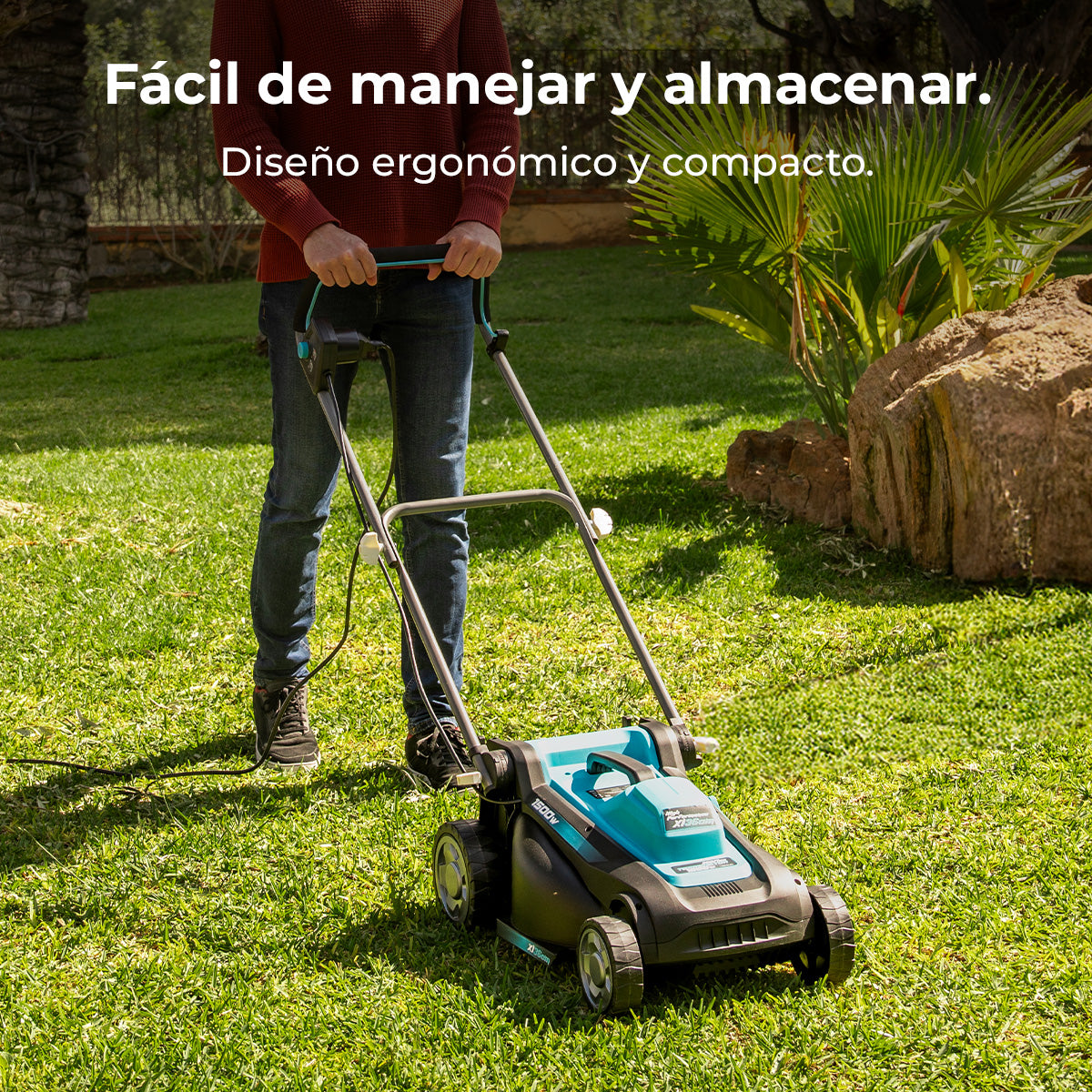 Cecotec Elektrischer Rasenmäher Terrenator 360 Flex Z 1500 W Z Tech System Zentrale Höhenverstellung