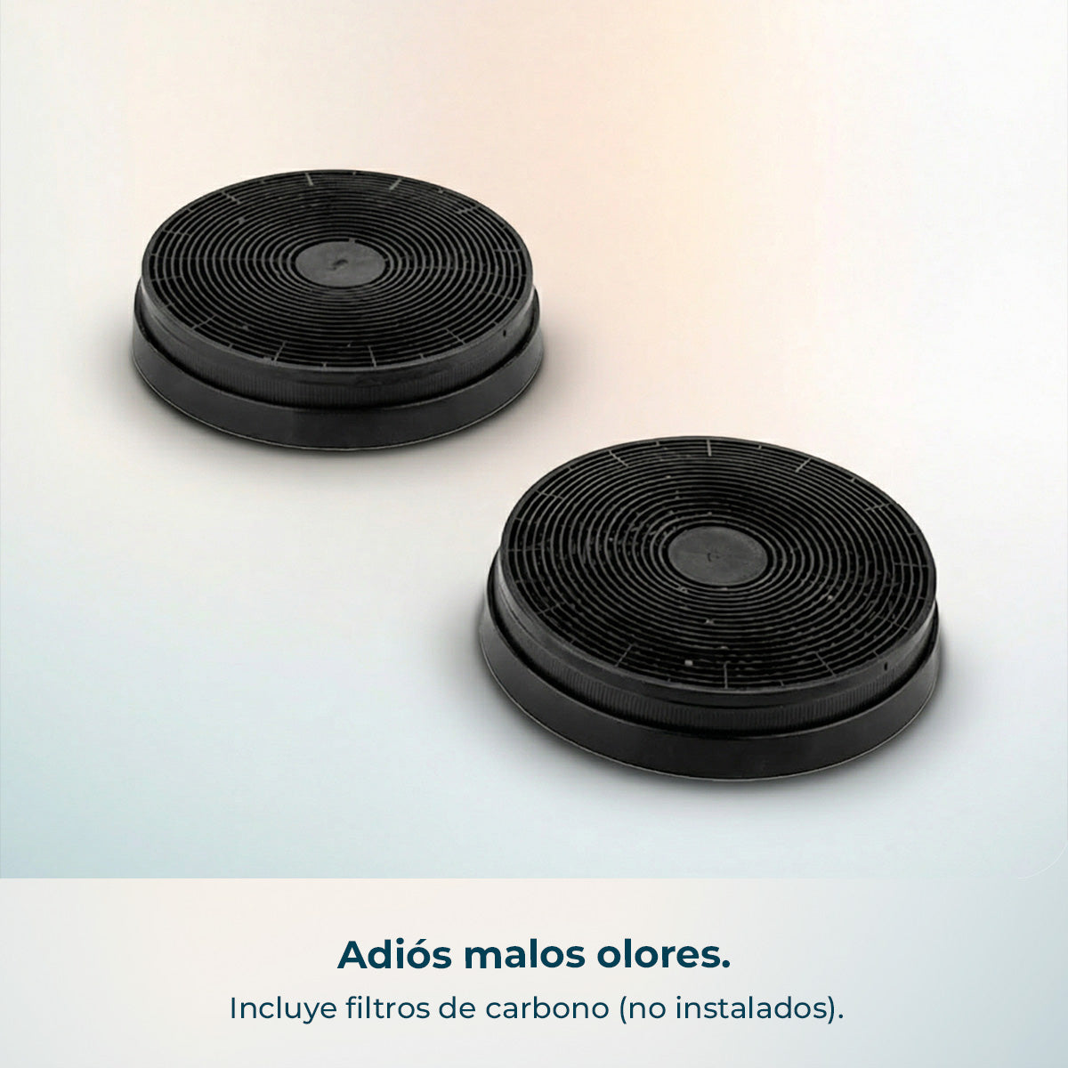 Campana Extractora Cecotec Bolero Flux TLT 60 cm Frontal Cristal Blanco Y Cuerpo Inoxidable 606 m3h