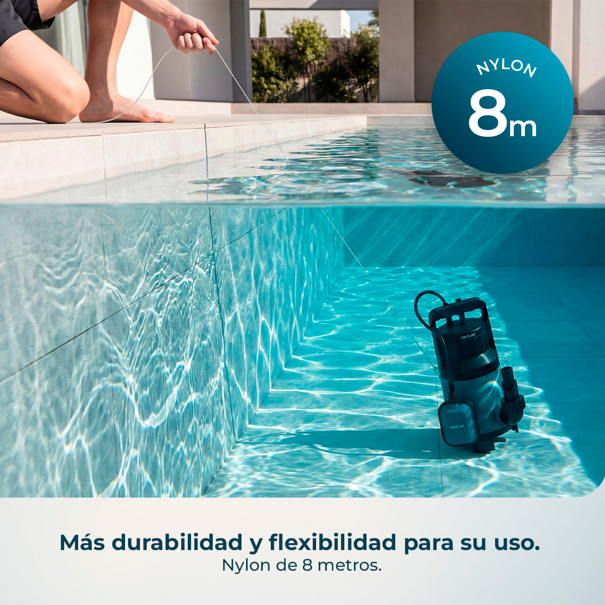 Cecotec Pompe à Eau Axike 1100 Dark Puissance 1100 W Débit 16000 Litres par Heure
