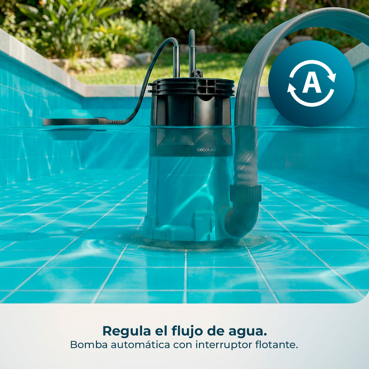 Cecotec Wasserpumpe Axike 750 2 in 1 für sauberes und schmutziges Wasser 14000 L pro Stunde