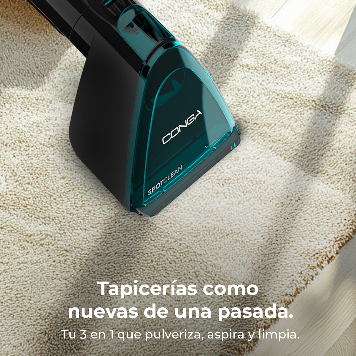 Cecotec Conga 7000 Carpet Spot Clean Steam Max Limpiatapicerías 3 En 1 Con Vapor Calentado Rápido
