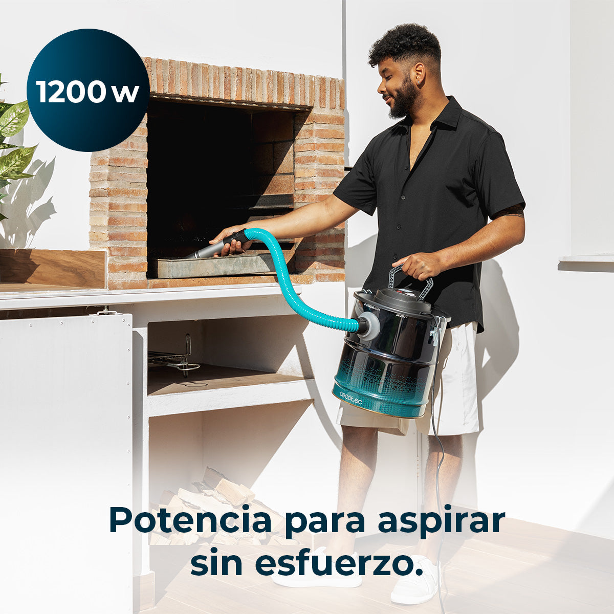 Cecotec Conga Ash 4000 Home Aspirador de Cinzas 1200 W 18 kPa Sucção Extrema