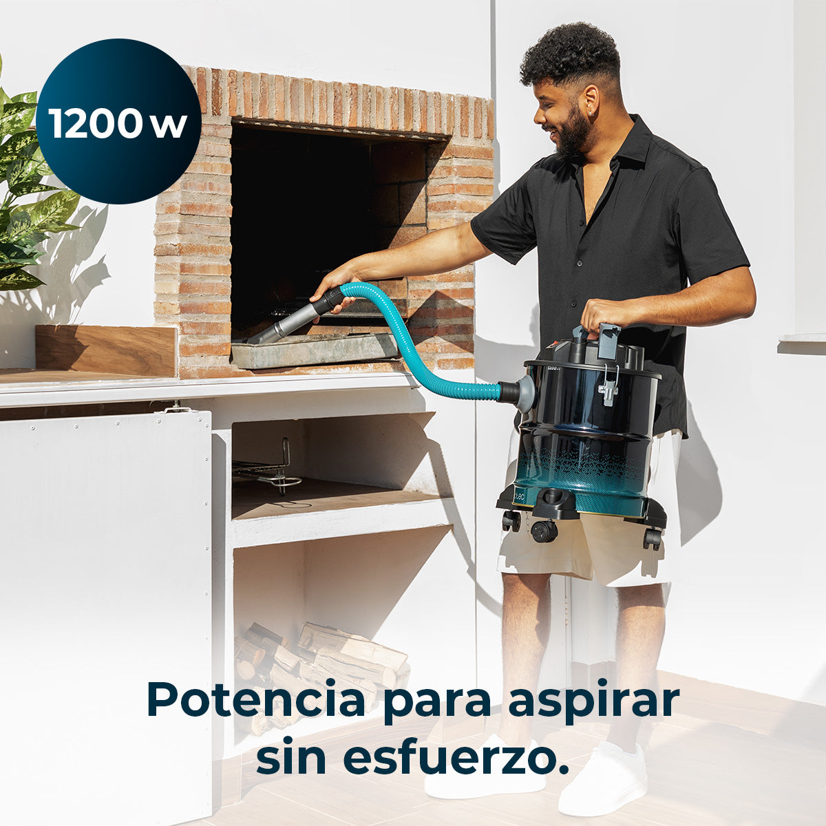 Cecotec Conga Ash 5000 Free Aspirador de Cinzas 1200 W 18 kPa Sucção Extrema Para Cinzas e Resíduos