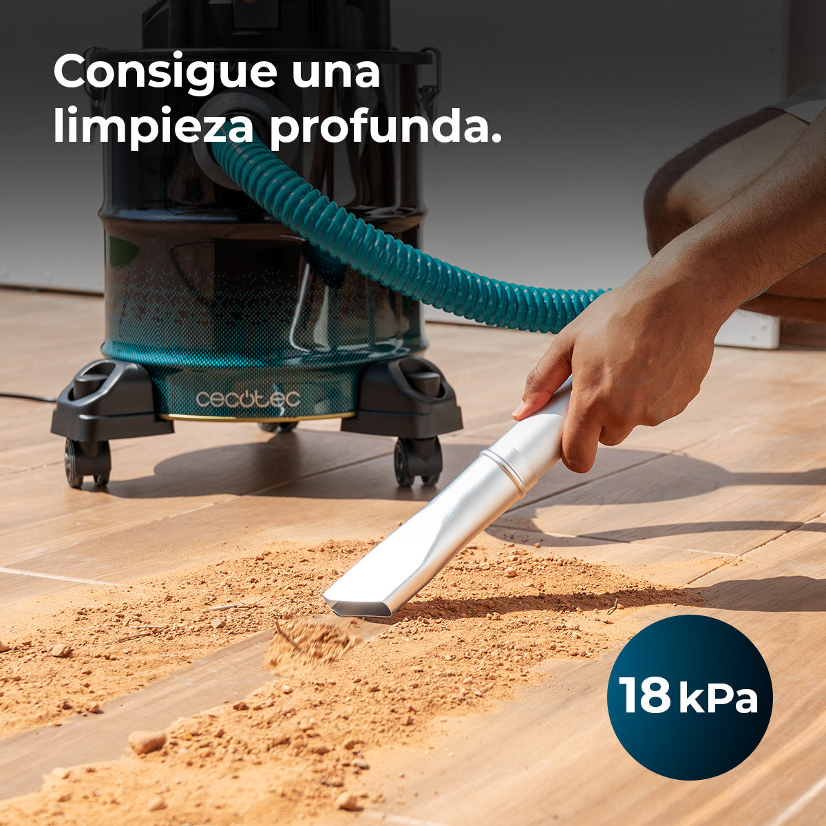 Cecotec Conga Ash 5000 Free Aspirapolvere per Cenere 1200 W 18 kPa Aspirazione Estrema per Cenere e Residui