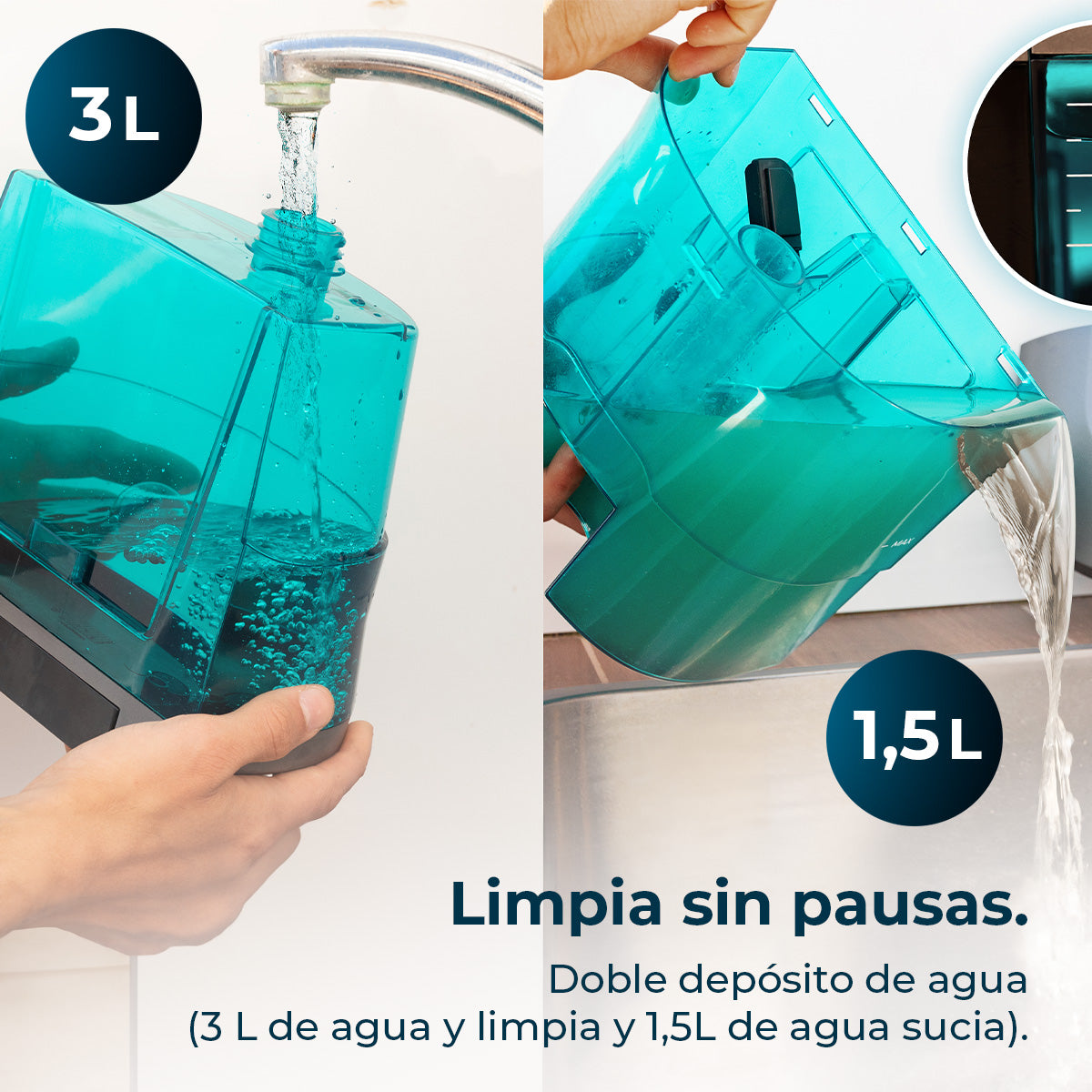 Cecotec Conga CarpetClean 10000 EasyHome Limpiatapicerías Trineo 800 W Potencia