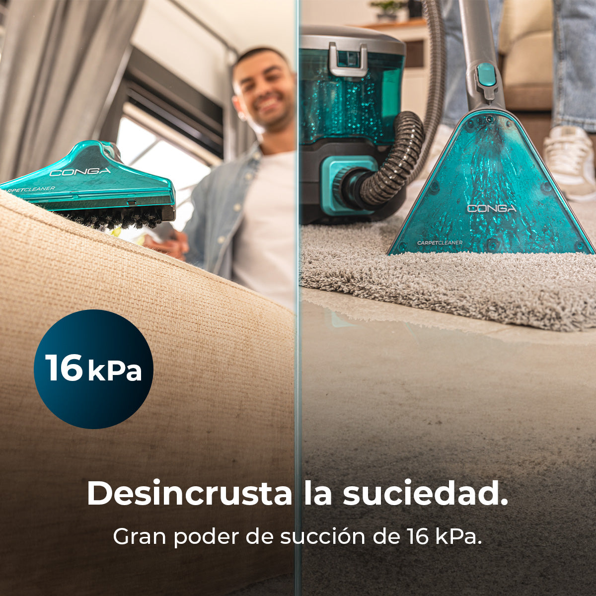 Cecotec Conga CarpetClean 10000 EasyHome Limpiatapicerías Trineo 800 W Potencia