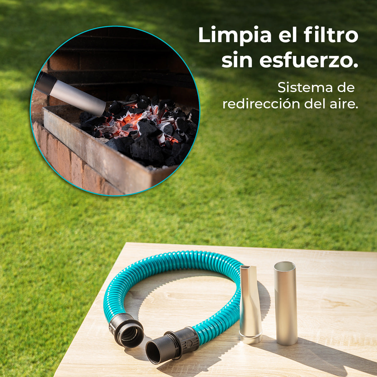 Cecotec Conga Ash 5000 Free Aspirapolvere per Cenere 1200 W 18 kPa Aspirazione Estrema per Cenere e Residui
