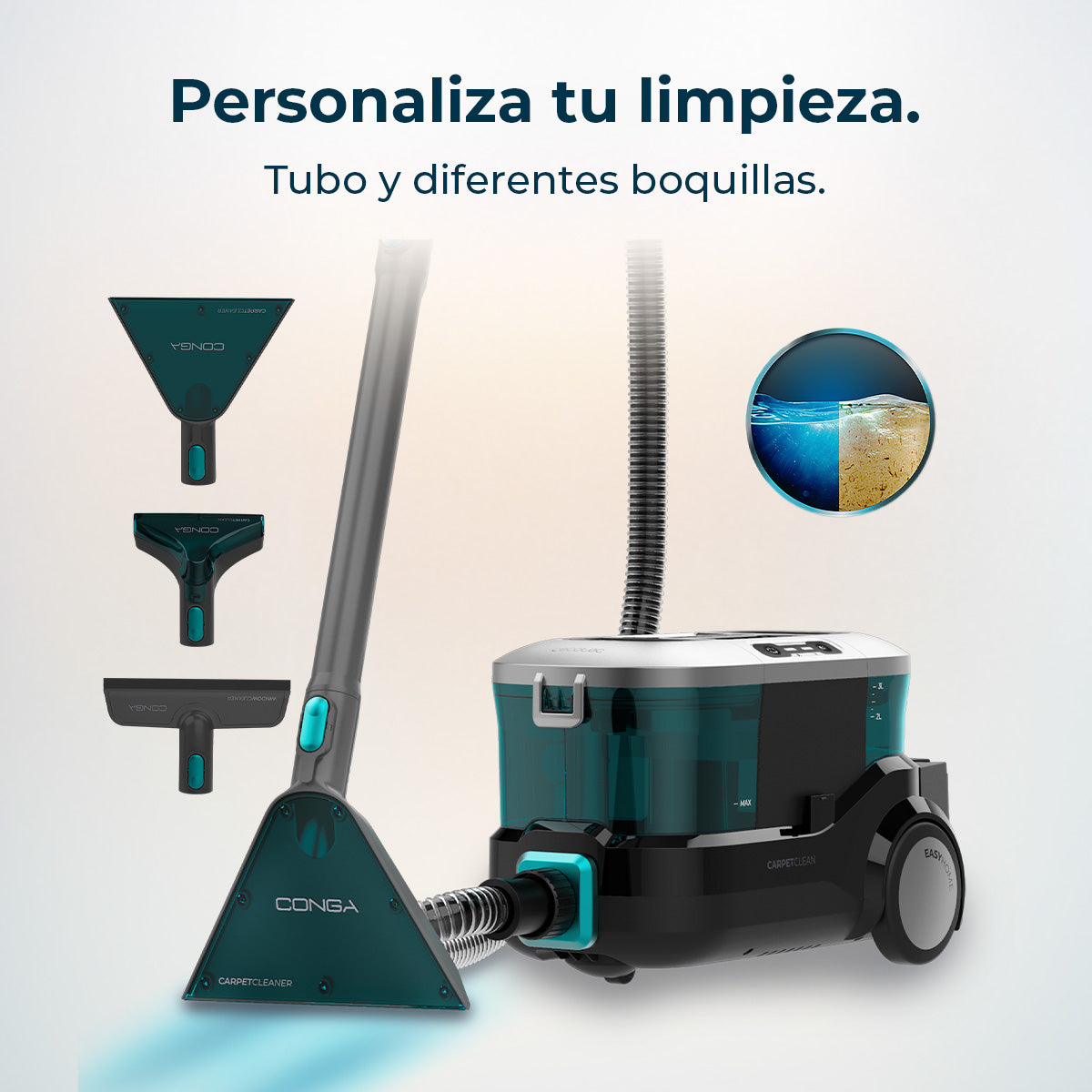 Cecotec Conga CarpetClean 10000 EasyHome Limpiatapicerías Trineo 800 W Potencia
