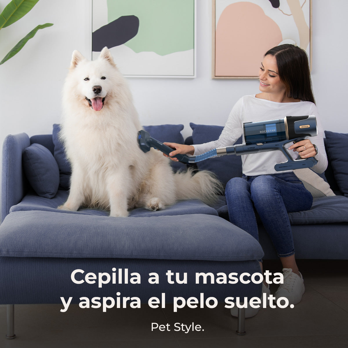 Cecotec Conga Rockstar RS70 Pet Flex Aspirador 500 W 150 AW Com Acessórios Pro Para Animais