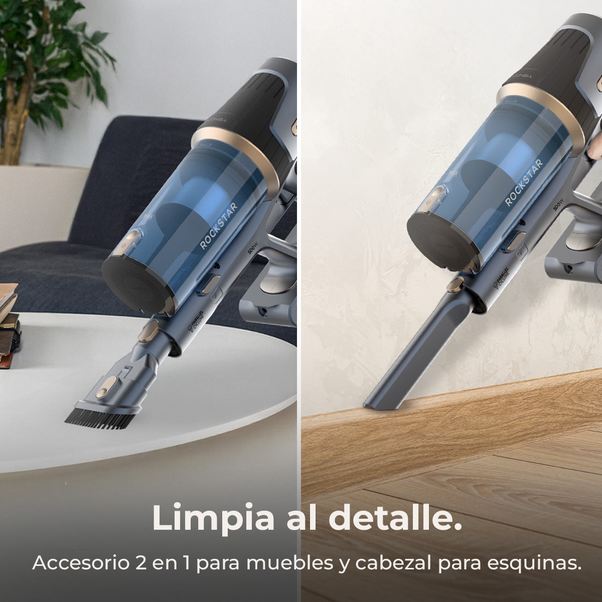 Cecotec Conga Rockstar RS70 Pet Flex Aspirador 500 W 150 AW Com Acessórios Pro Para Animais