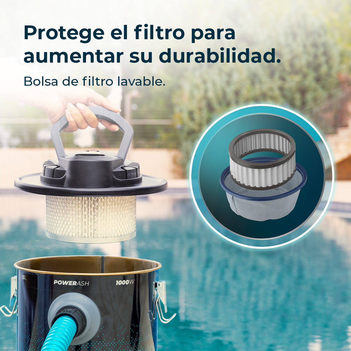 Cecotec Conga Ash 3000 Home Aspirapolvere per Cenere 1000W 15kPa