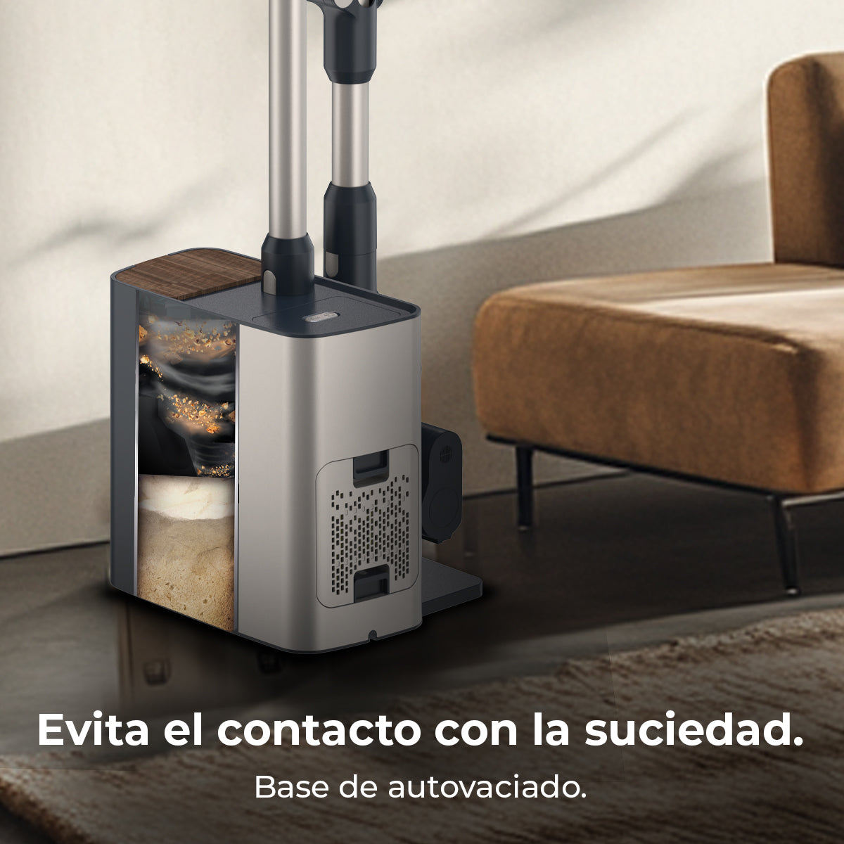 Cecotec Conga Rockstar 5500 Hurricane Pet Flex Aspiradora 220 AW con Autovaciado y Filtro Higiénico