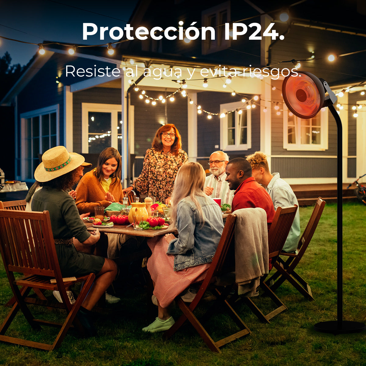 Cecotec Riscaldatore Esterno ReadyWarm 2100W Infrarosso a Carbone IP24 Resistenza Istantanea