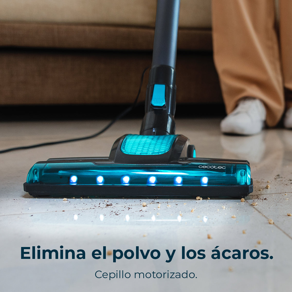 Cecotec Conga 700 PowerHead Aspirapolvere 615 W UltraPower Tecnologia di Aspirazione Potente