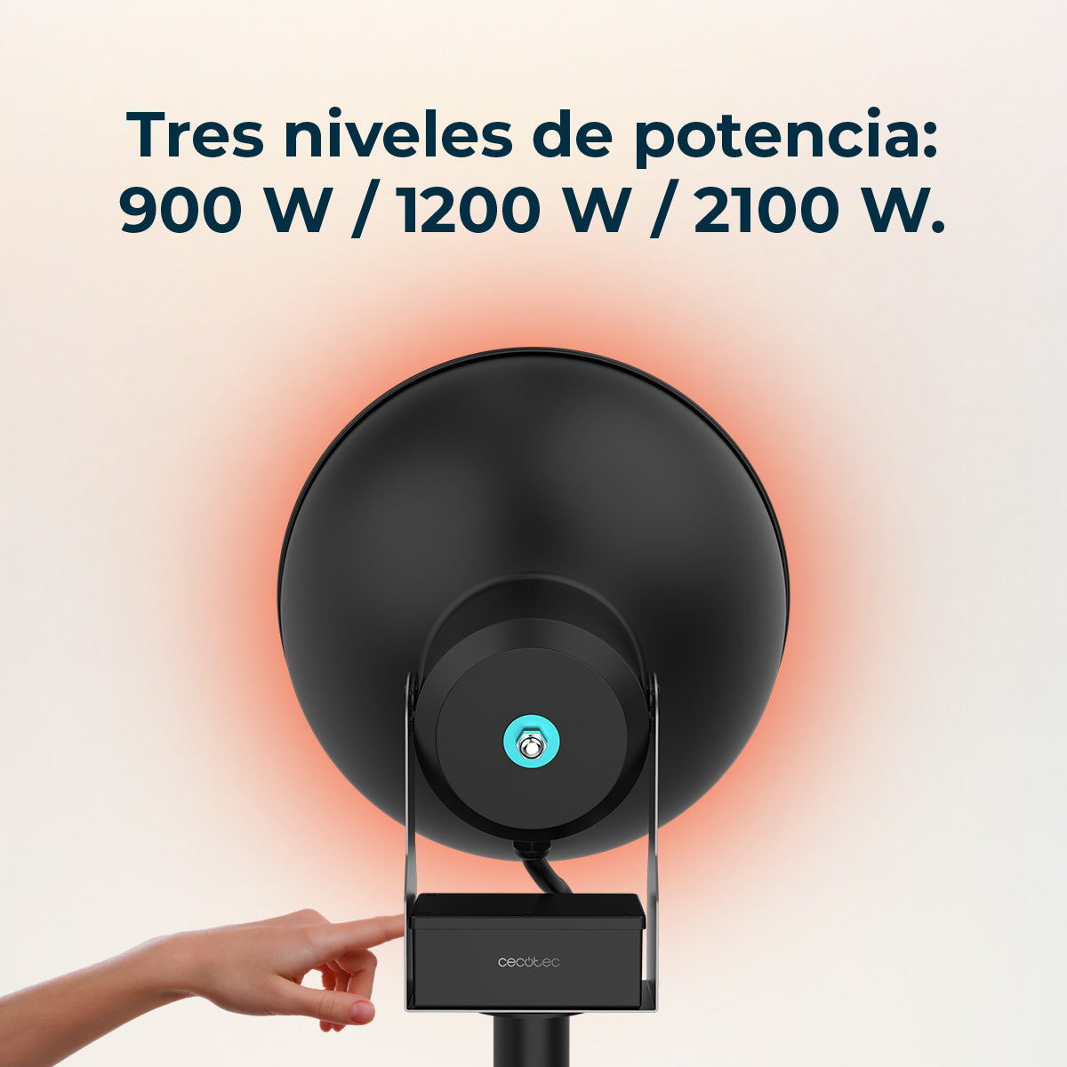 Cecotec Riscaldatore Esterno ReadyWarm 2100W Infrarosso a Carbone IP24 Resistenza Istantanea