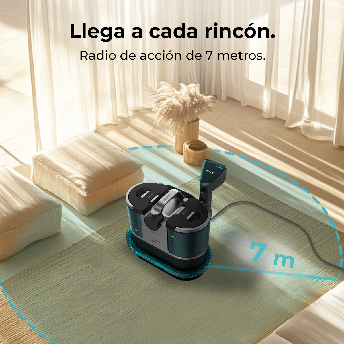 Cecotec Conga 7000 Carpet Spot Clean Steam Max Pulitore Tappezzeria 3 in 1 con Vapore Riscaldato Rapido
