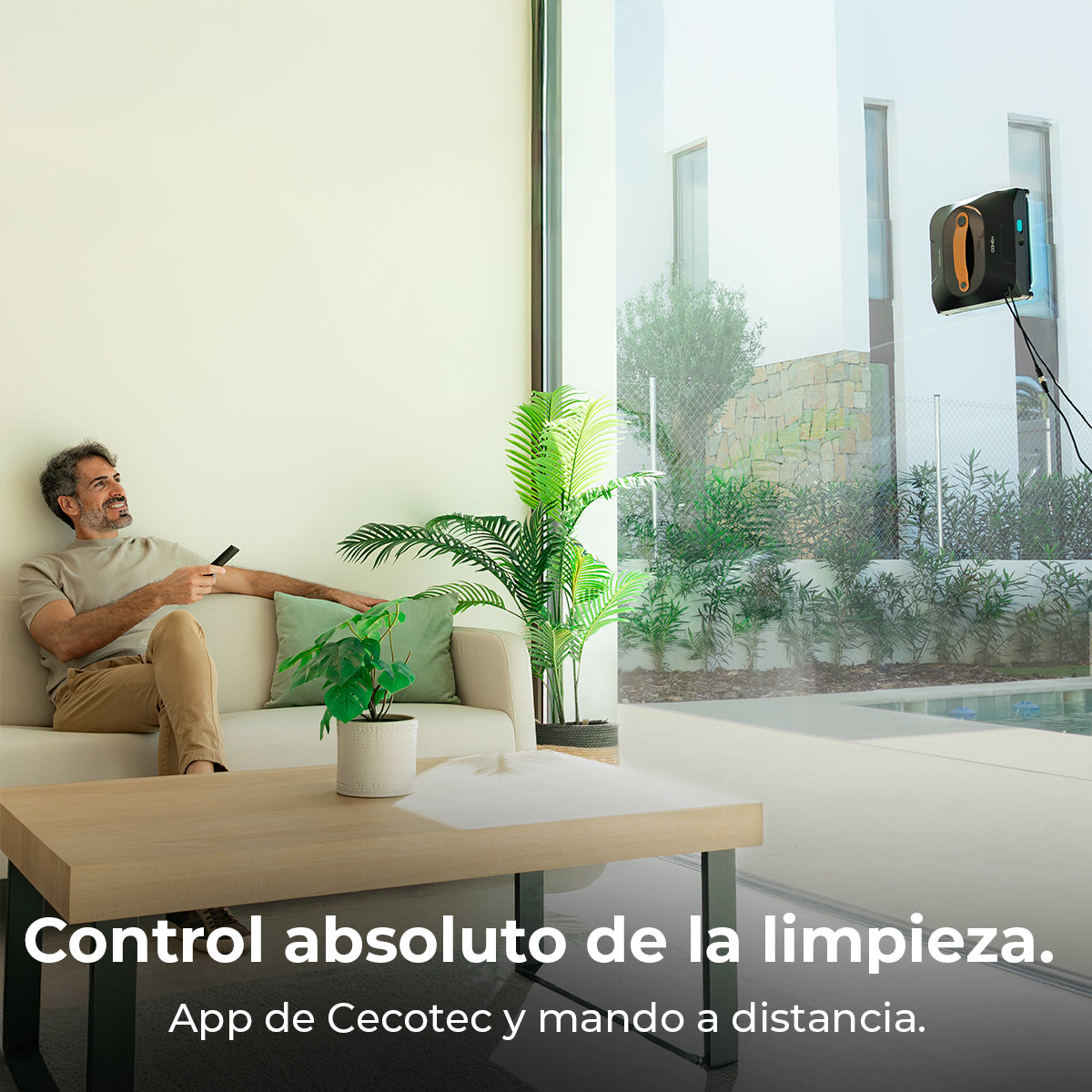 Cecotec Conga Windroid 1390 Fensterreinigungsroboter Doppelsprühfunktion App-verbunden
