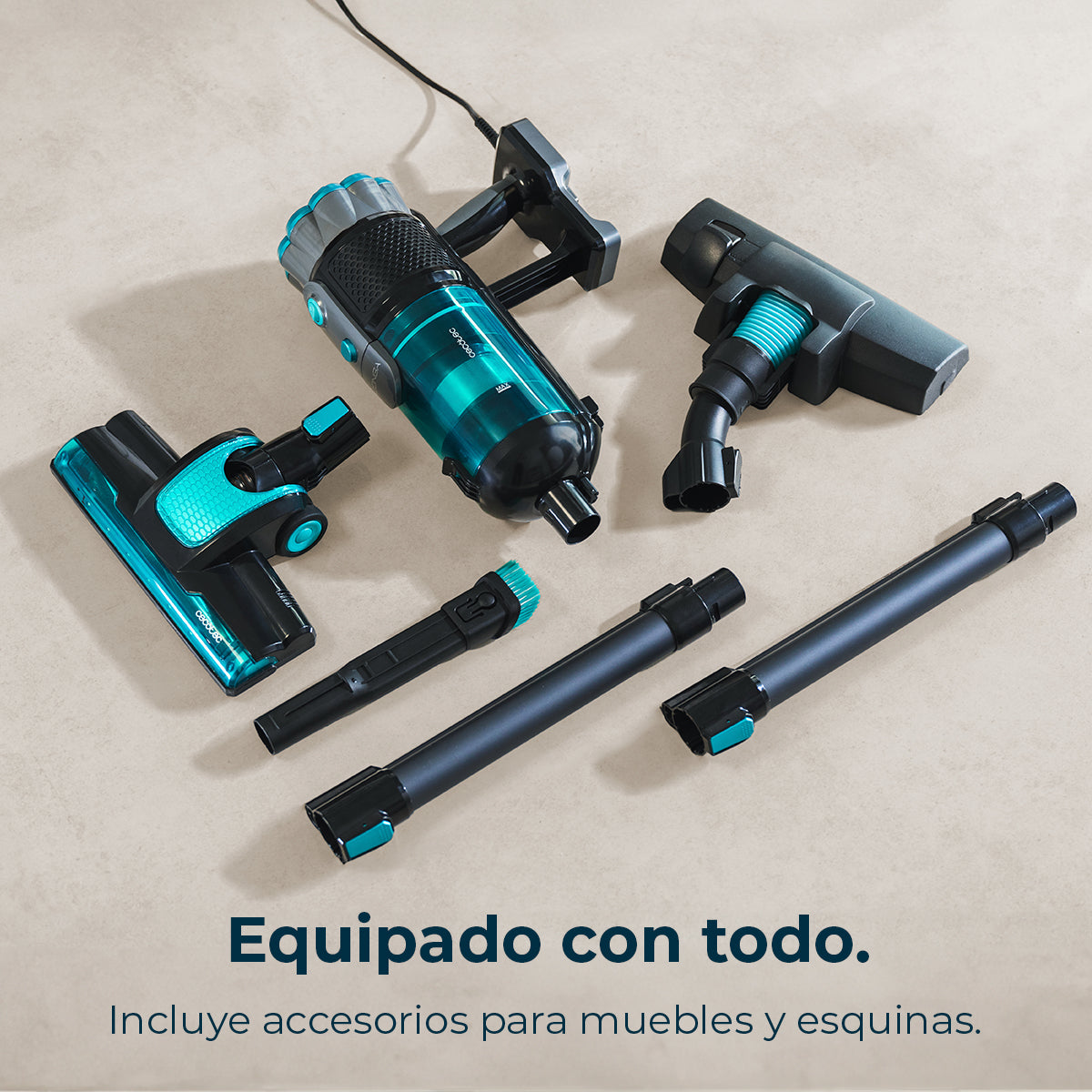 Cecotec Conga 700 PowerHead Aspirapolvere 615 W UltraPower Tecnologia di Aspirazione Potente