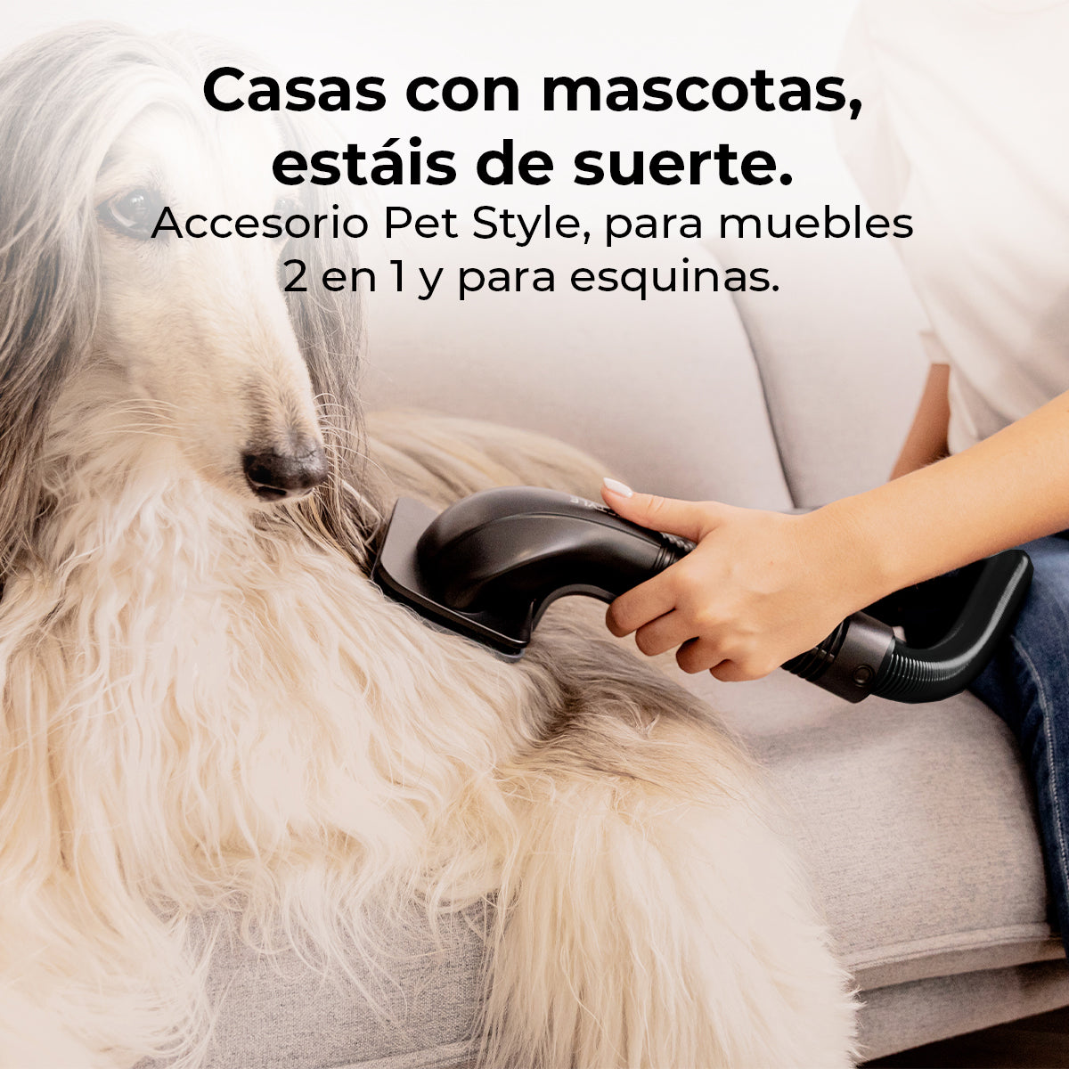 Cecotec Conga Rockstar 5500 Hurricane Pet Flex Aspiradora 220 AW con Autovaciado y Filtro Higiénico