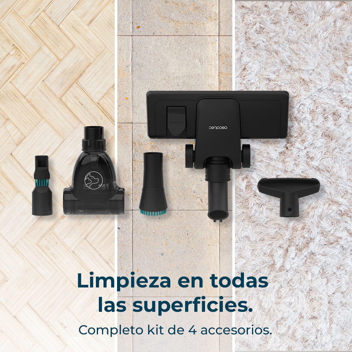 Cecotec Conga Rockstar Cyclonic Powerbag Aspiradora Trineo 900 W Sin Bolsa Con Bolsa Indicador de Depósito