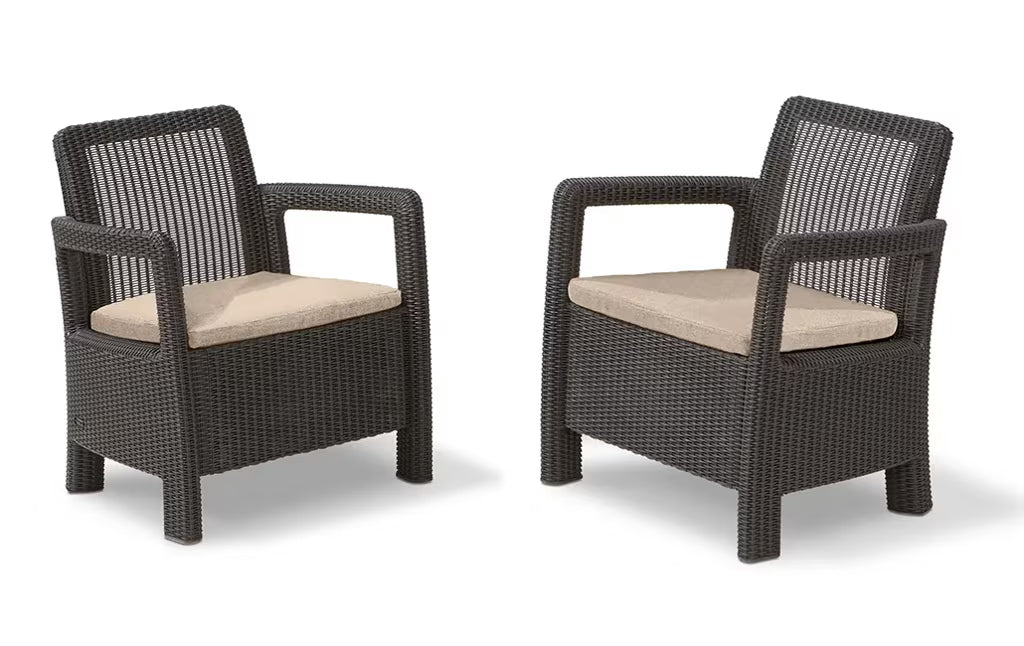 Keter - Ensemble d'extérieur Tarifa Balcony marron 2 places