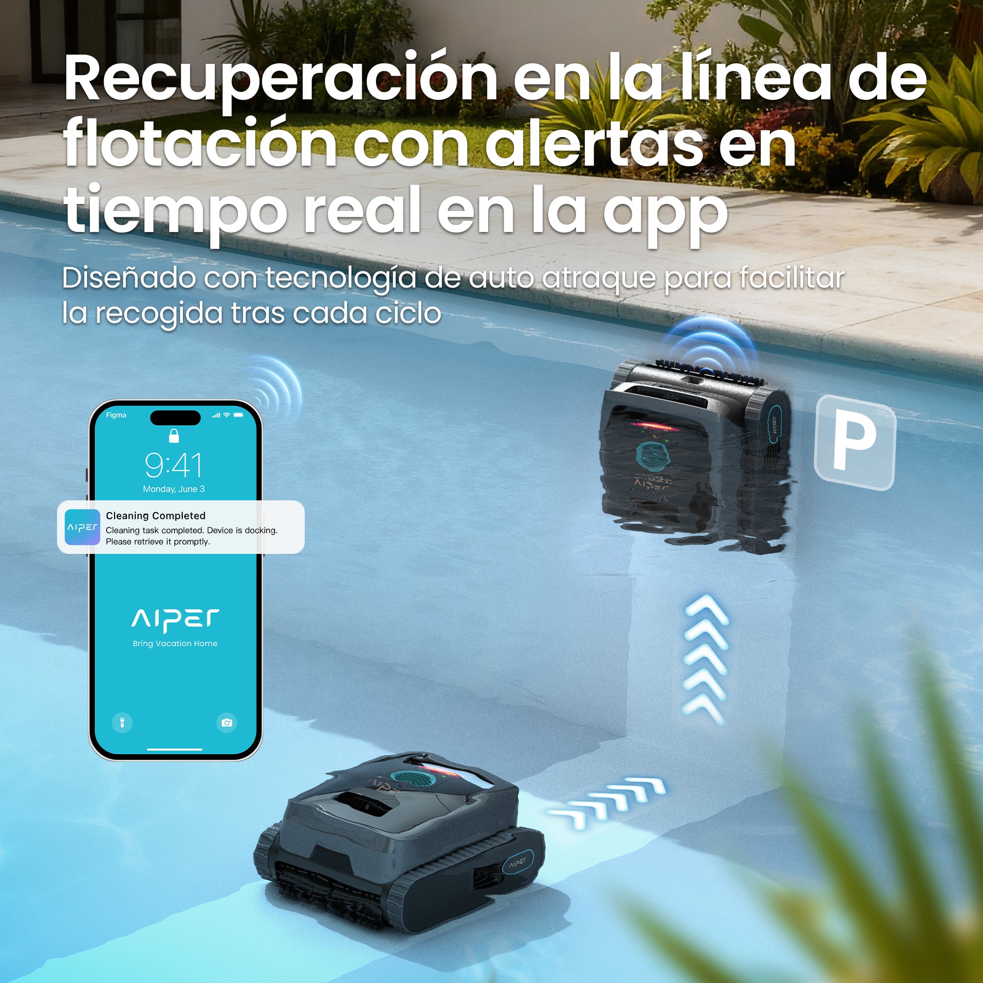 Aiper Scuba V3 Robô Aspirador de fundo de piscina a bateria sem fios