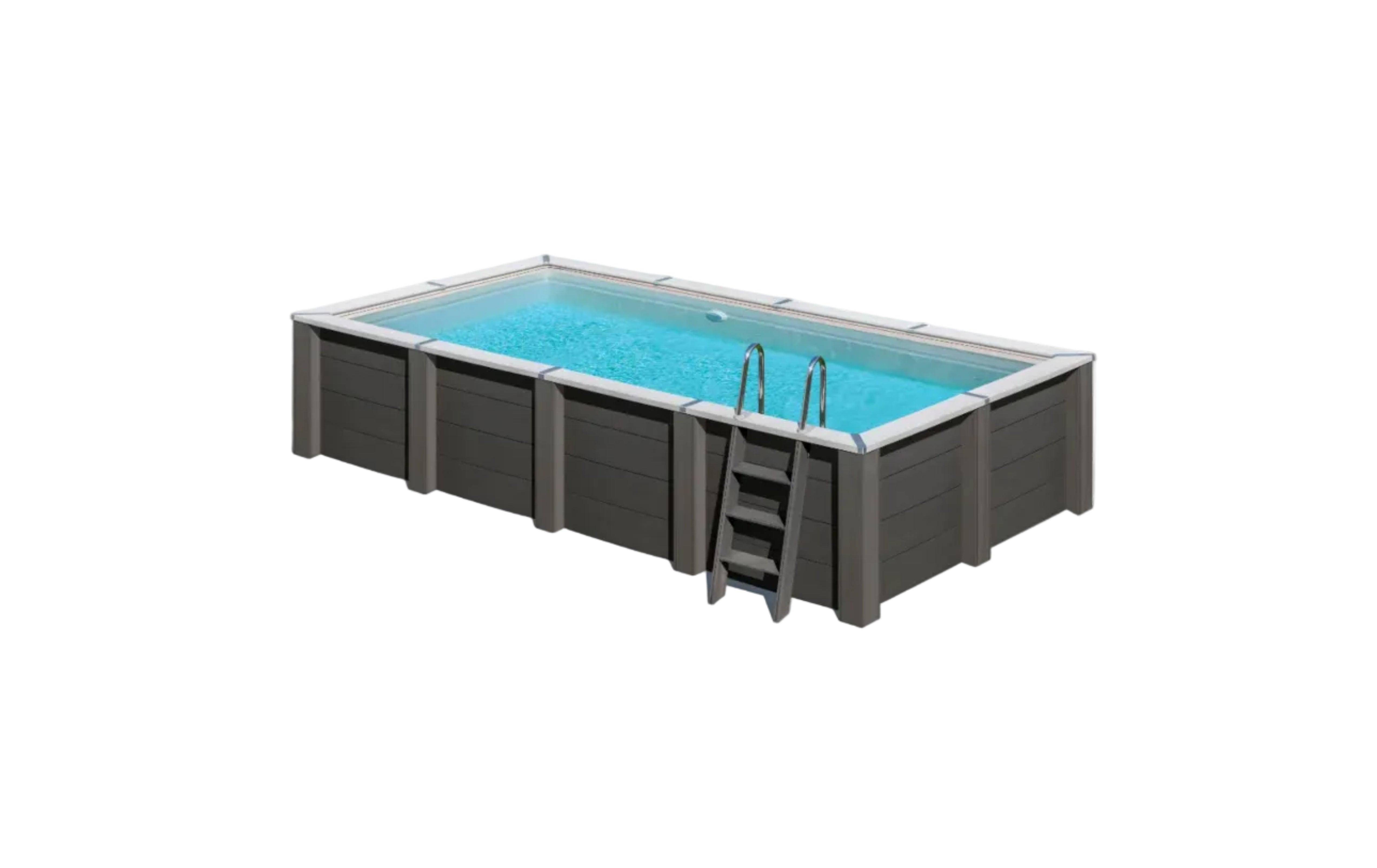 Piscina elevada de compósito Gre retangular KPCOR60LT com iluminação LED (606 × 326 × 124 cm)