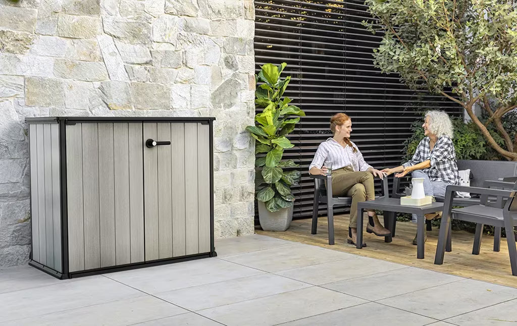 Keter - Cobertizo de exterior Patio Store gris