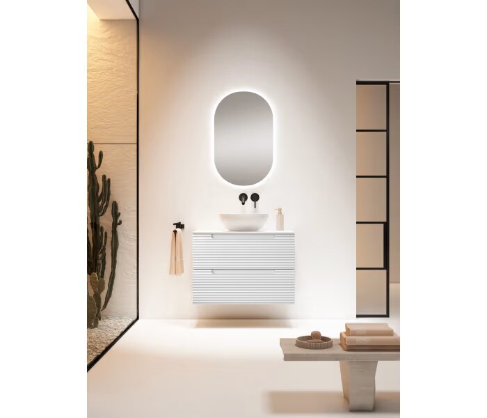 Mobili da bagno con HDF Contratto Visoch Kyoto 2 cassetti, sospeso