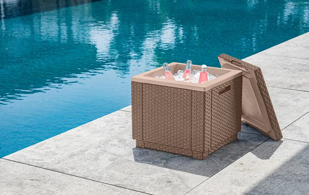 Keter - Frigorífico de jardim Ice Cube capuccino