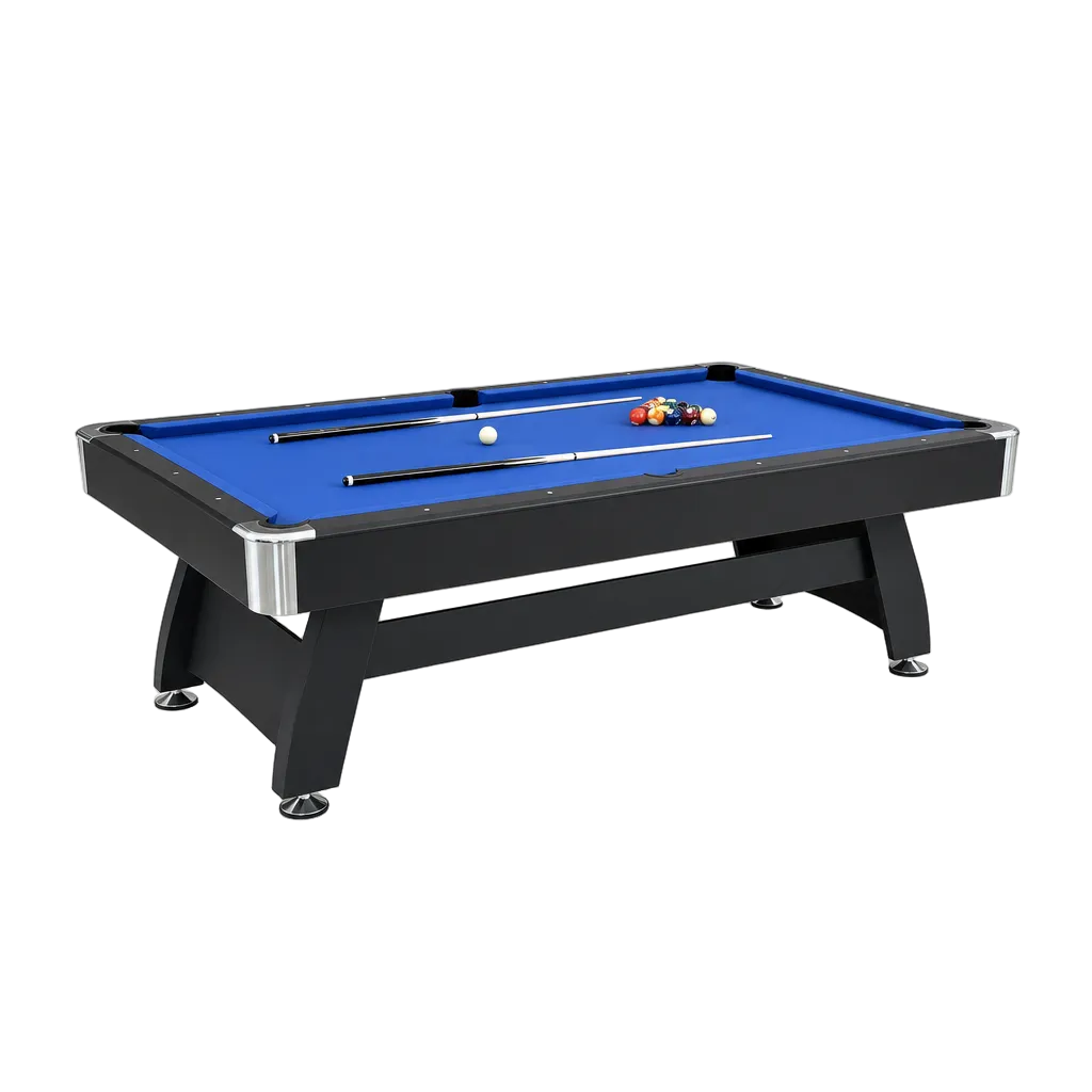 Tavolo da biliardo americano con ritorno automatico delle palle, struttura rinforzata e tappeto resistente per gioco a casa