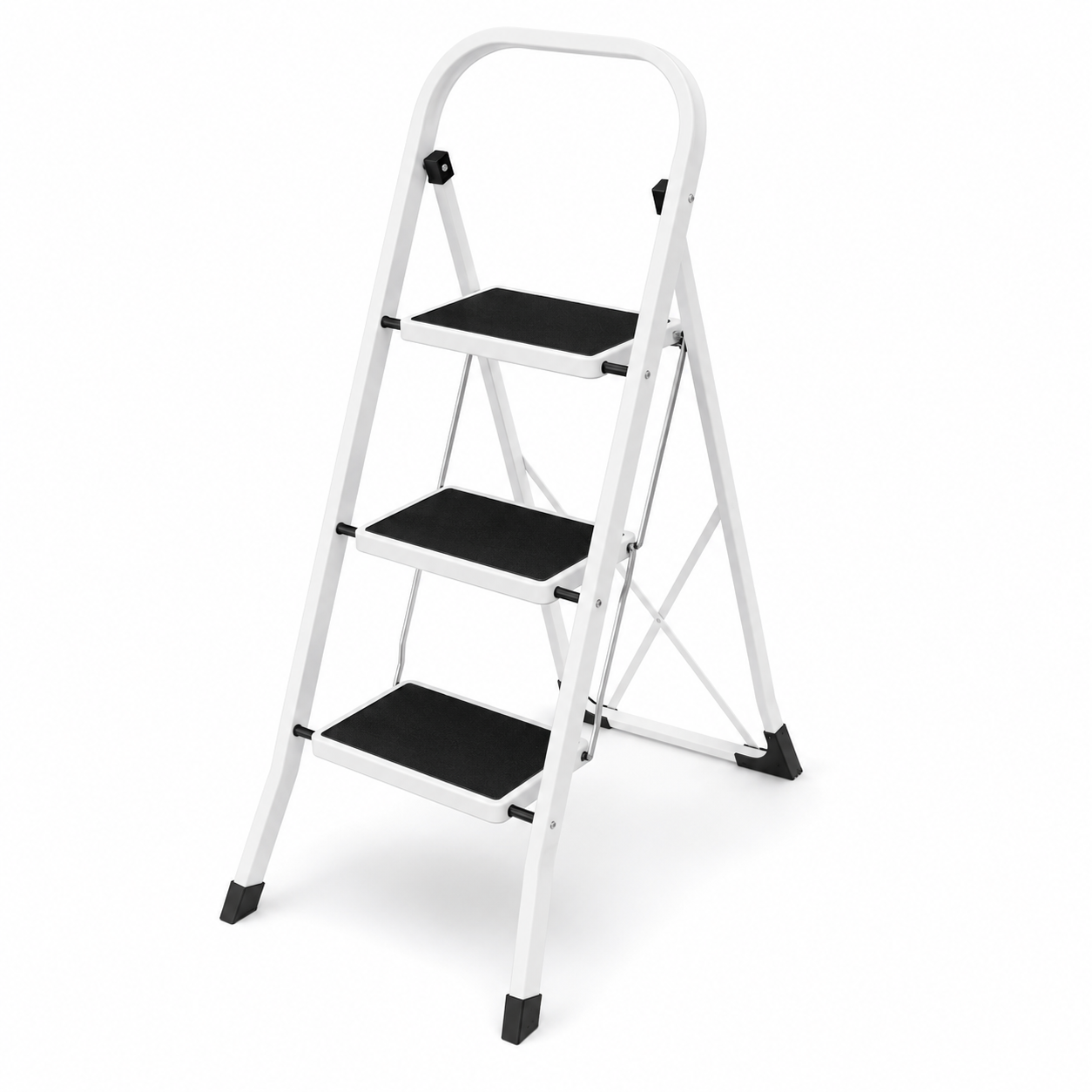 Scala Pieghevole con Superficie Antiscivolo a 3 Gradini