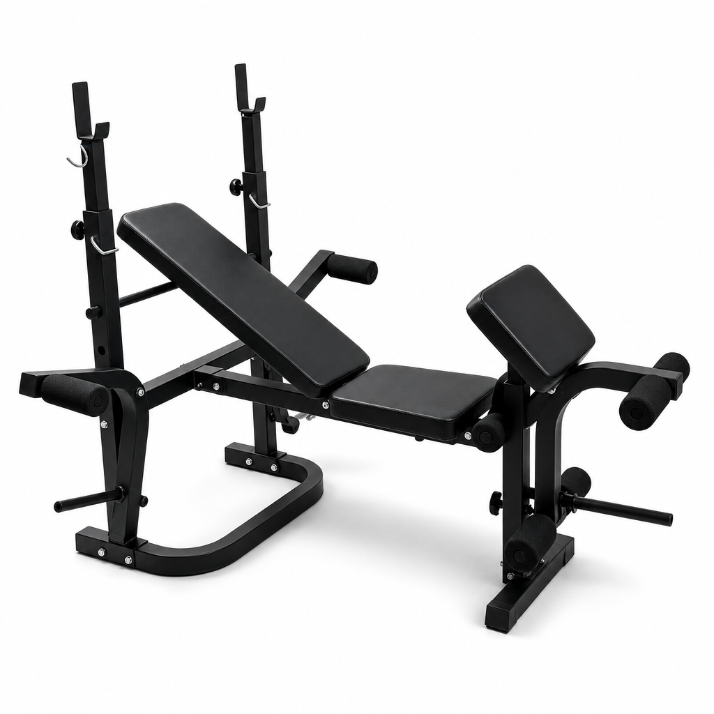 Banc ajustable multifonction pliable pour entraînement complet à domicile