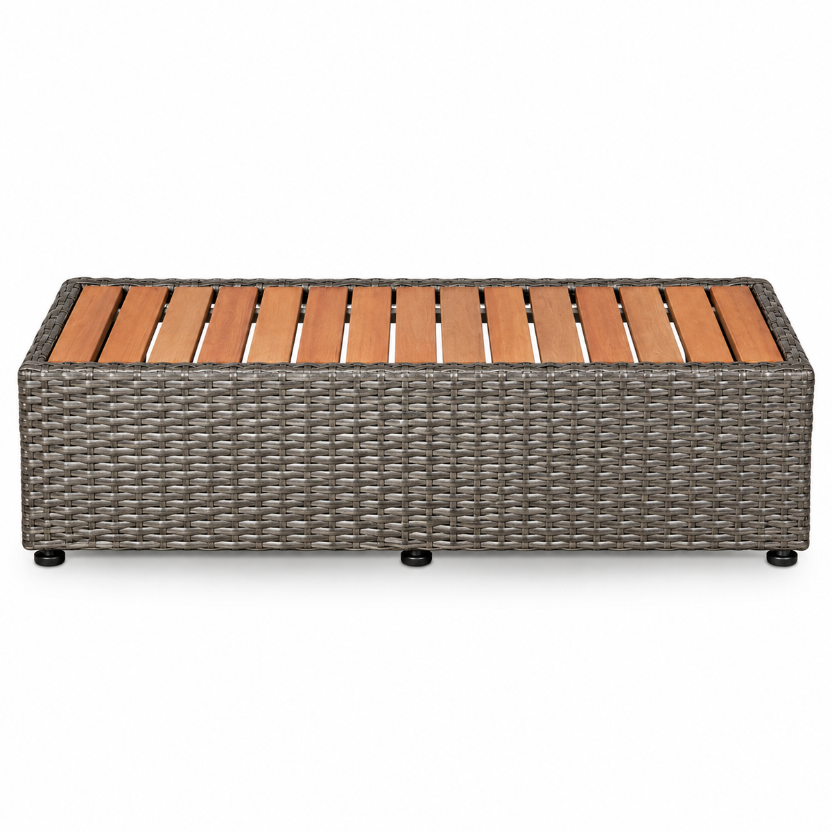 Idromassaggio gonfiabile quadrato 4 posti Tekapo + set mobili in rattan, MSpa
