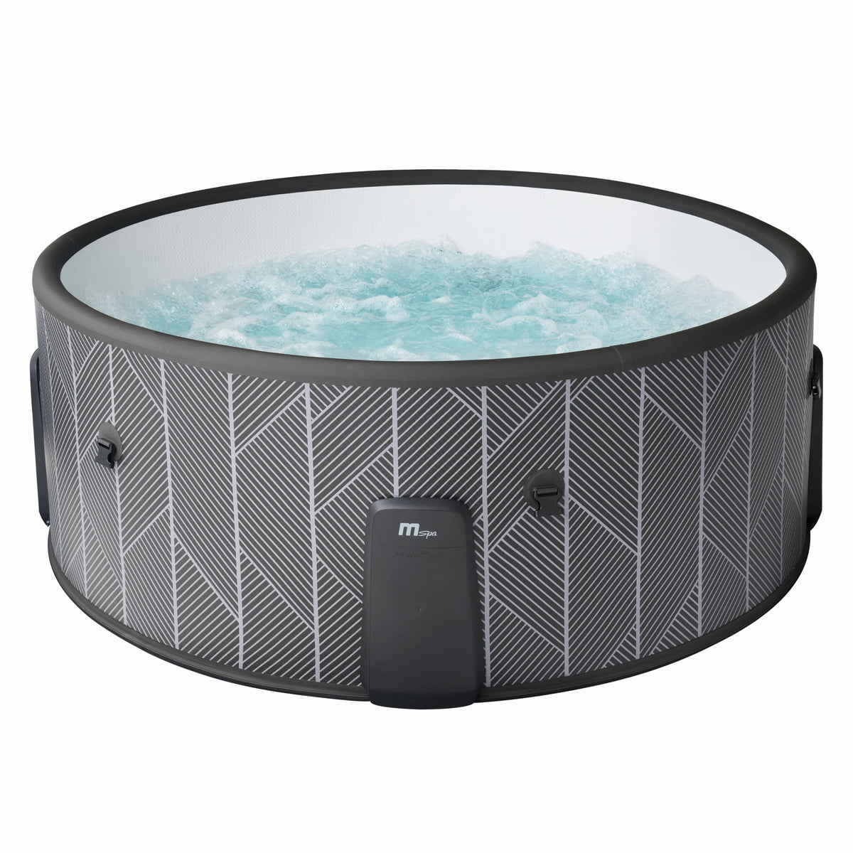 MSpa - Pack Spa Mono Nox Eco 6 personas + Set muebles de mimbre (redondo)