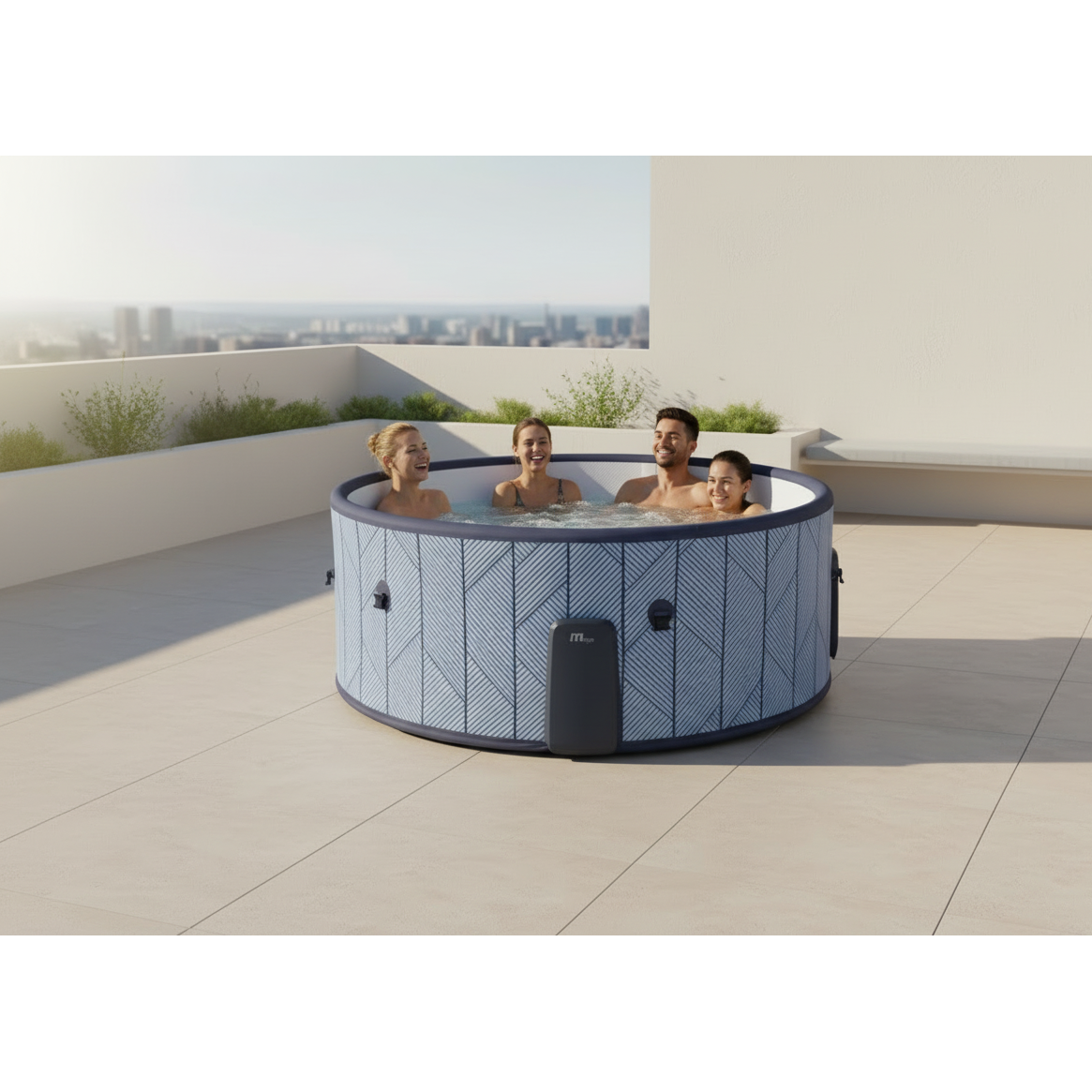 Mspa - Hartes quadratisches Spa Oslo Plus 4-6 Personen