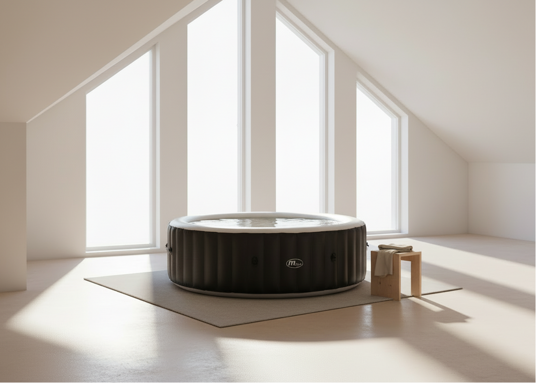 3. Design circular portátil com ambiente luminoso