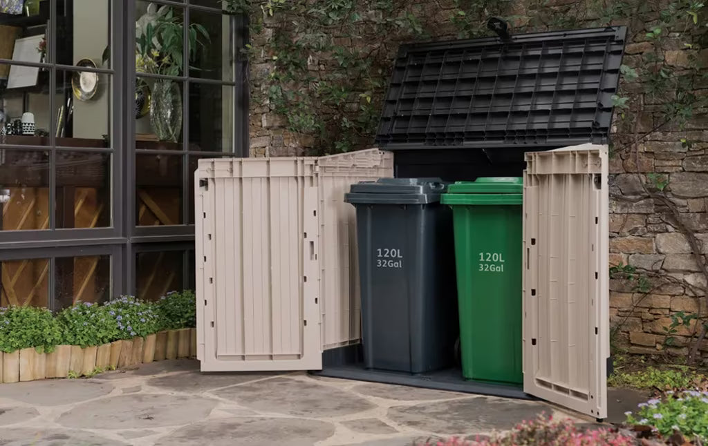 Keter - Cobertizo de exterior Store-It-Out Midi 880L topo/beige