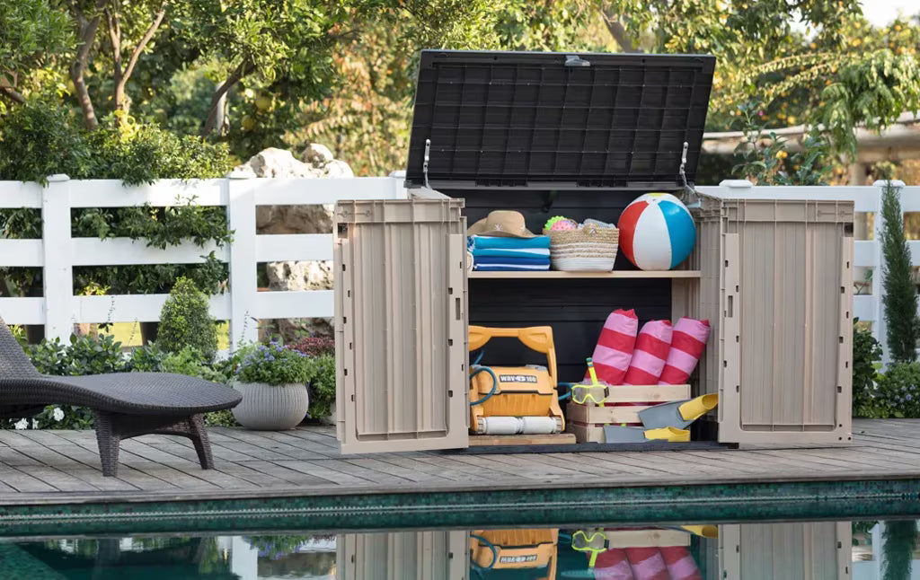 Keter - Cobertizo de exterior Store-It-Out Midi 880L topo/beige