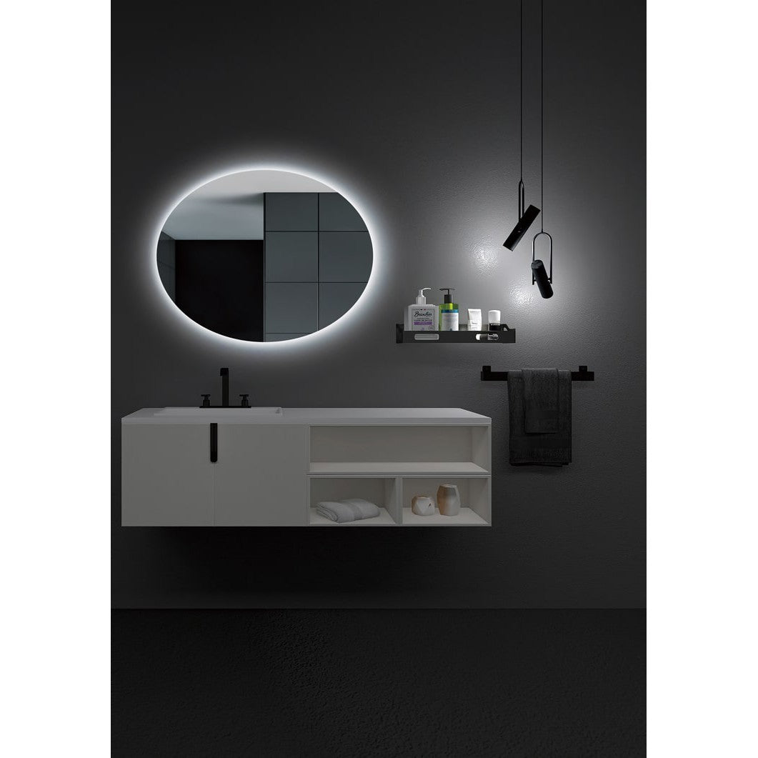 Le leDimex - miroir LED ovale ovale chromé