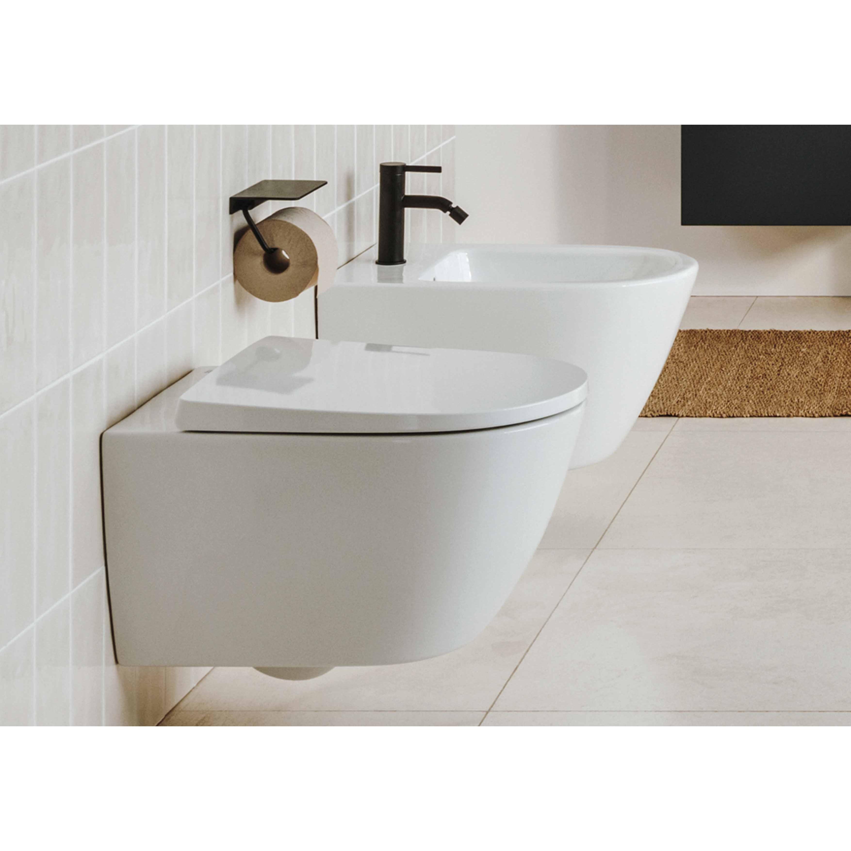 Roca - Komplettes hängendes WC Ona Rimless® mit verdeckten Befestigungen