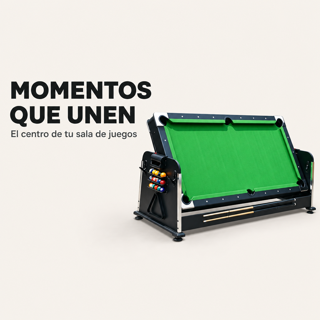 Tavolo multigioco 3 in 1 convertibile di biliardo, air hockey e ping pong 210 cm