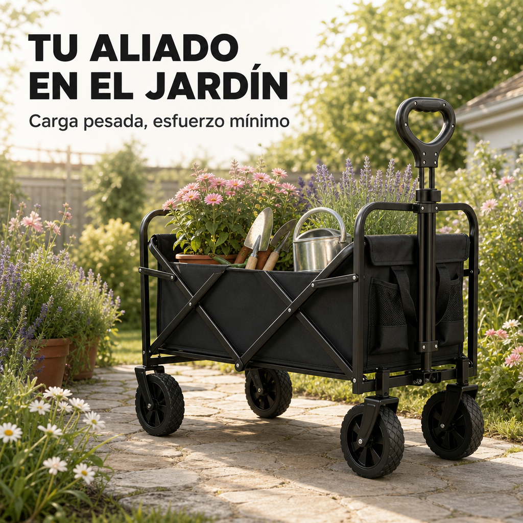 Carrello Pieghevole Fuoristrada con Capacità 75 Kg