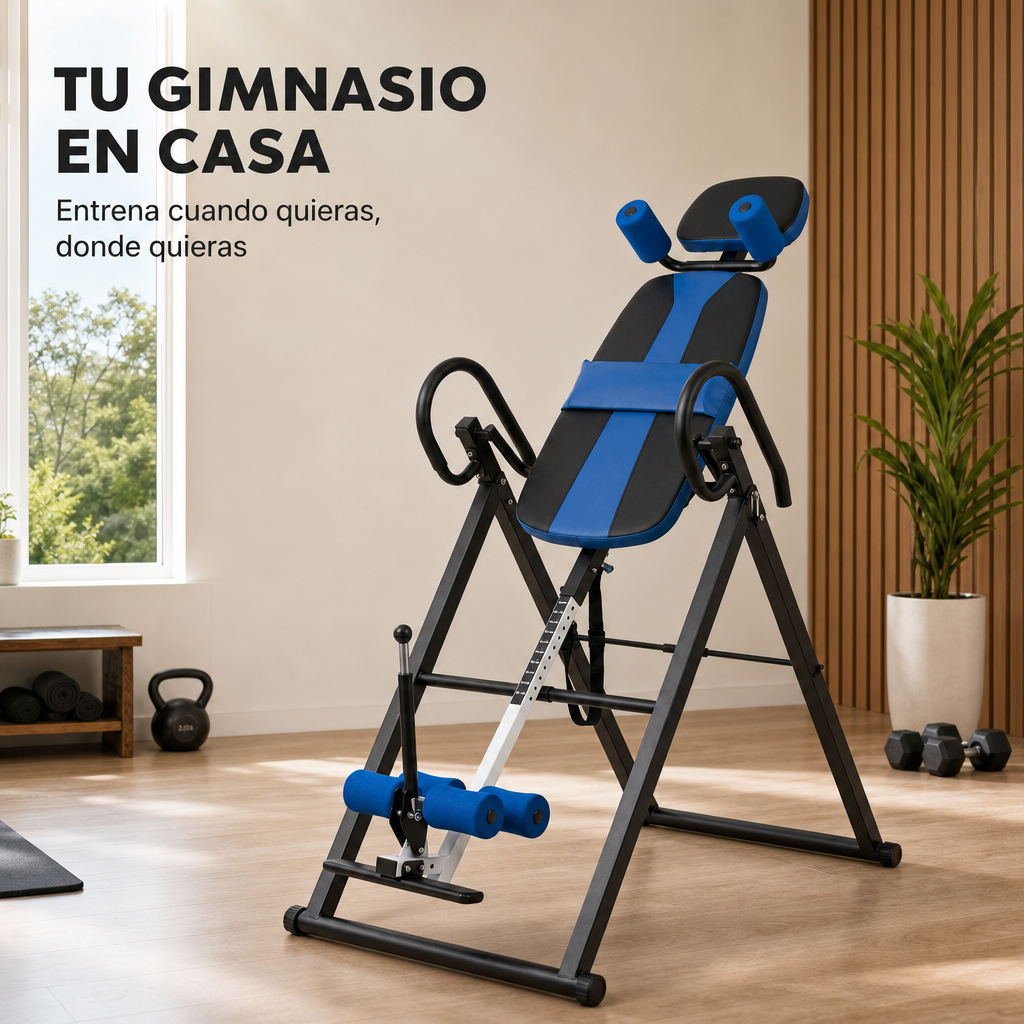 Planche d'inversion pliante avec inclinaison réglable et dossier ergonomique