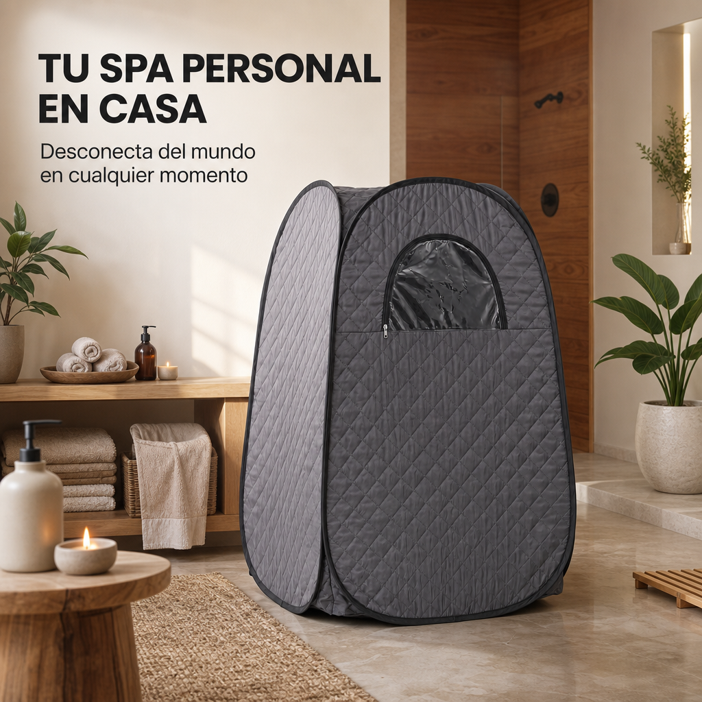 Sauna Portatile a Vapore con Cabina Pieghevole e Generatore Indipendente