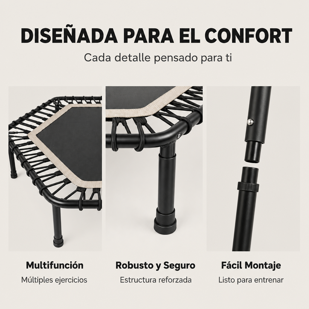 Trampoline de fitness 3 en 1 pliable
