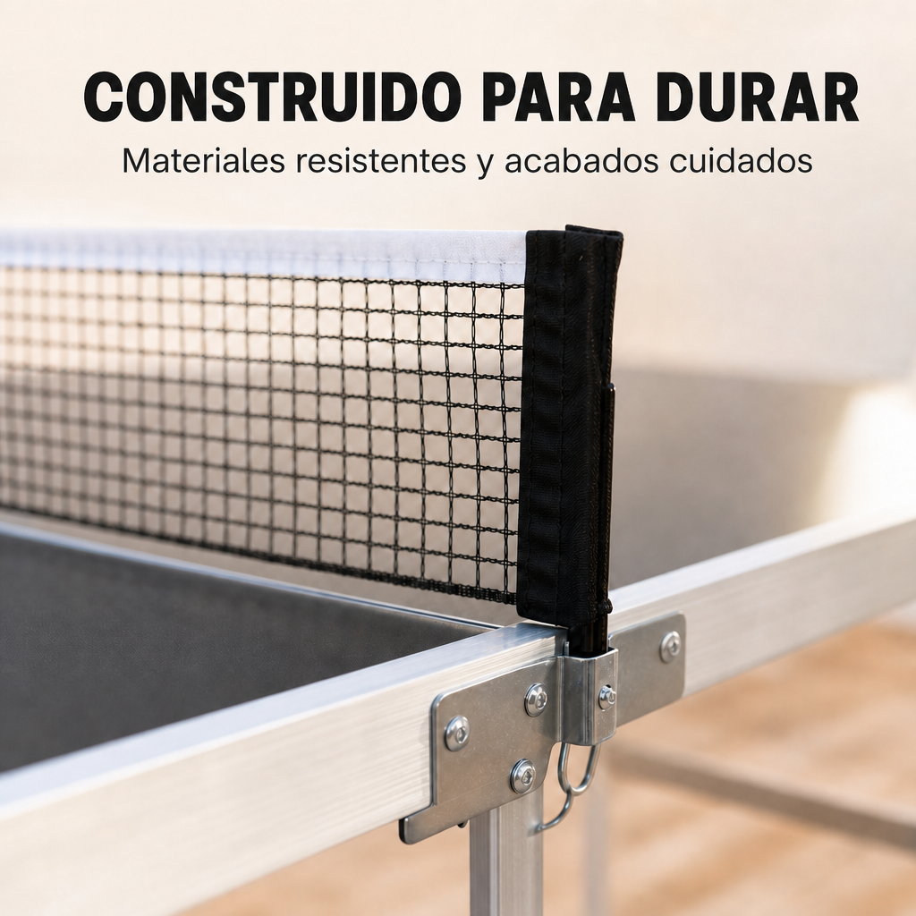 Mesa de Ping Pong Plegable con red 182x91 cm