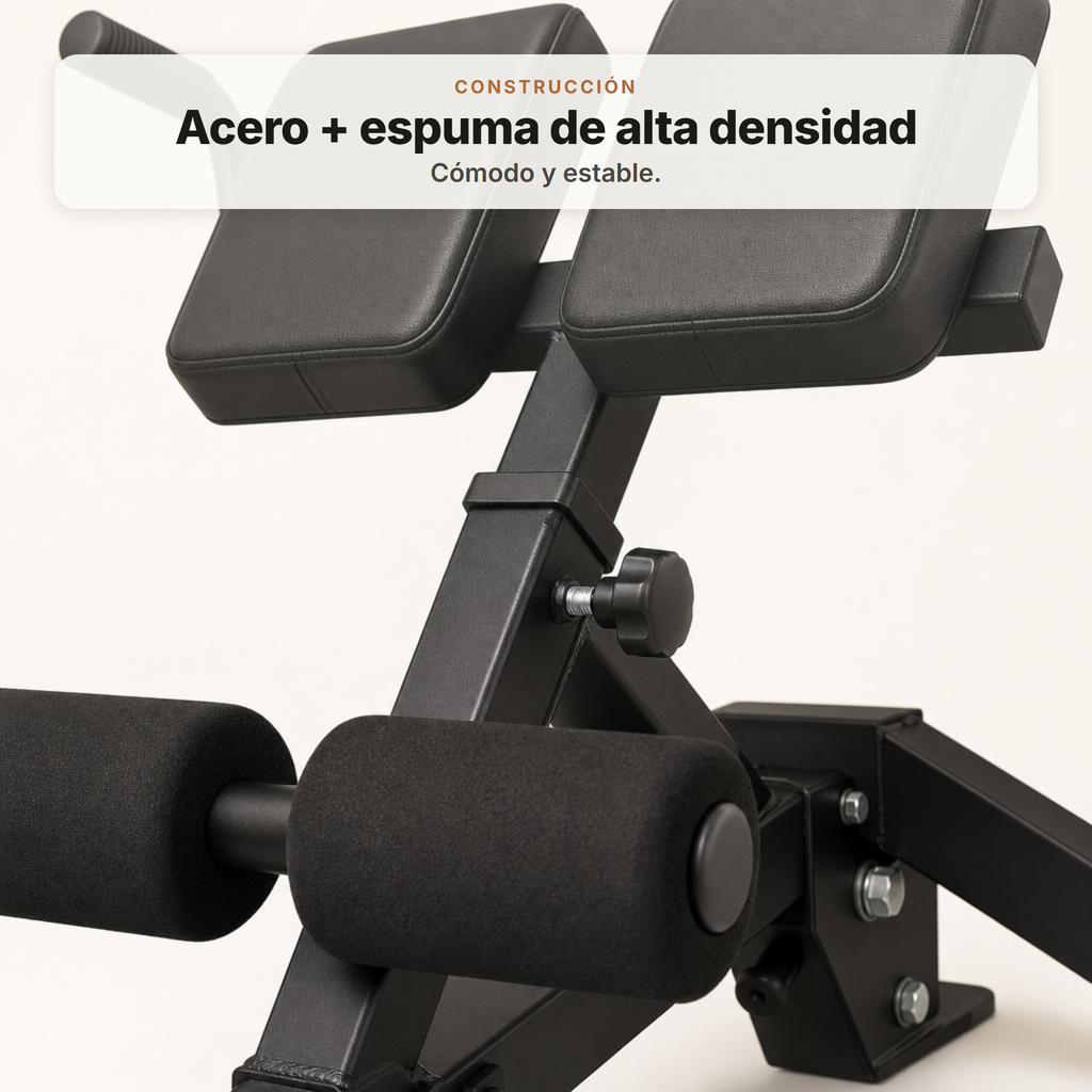 5-in-1 verstellbare Multifunktionsbank für Sit-ups, Hyperextension und Dips