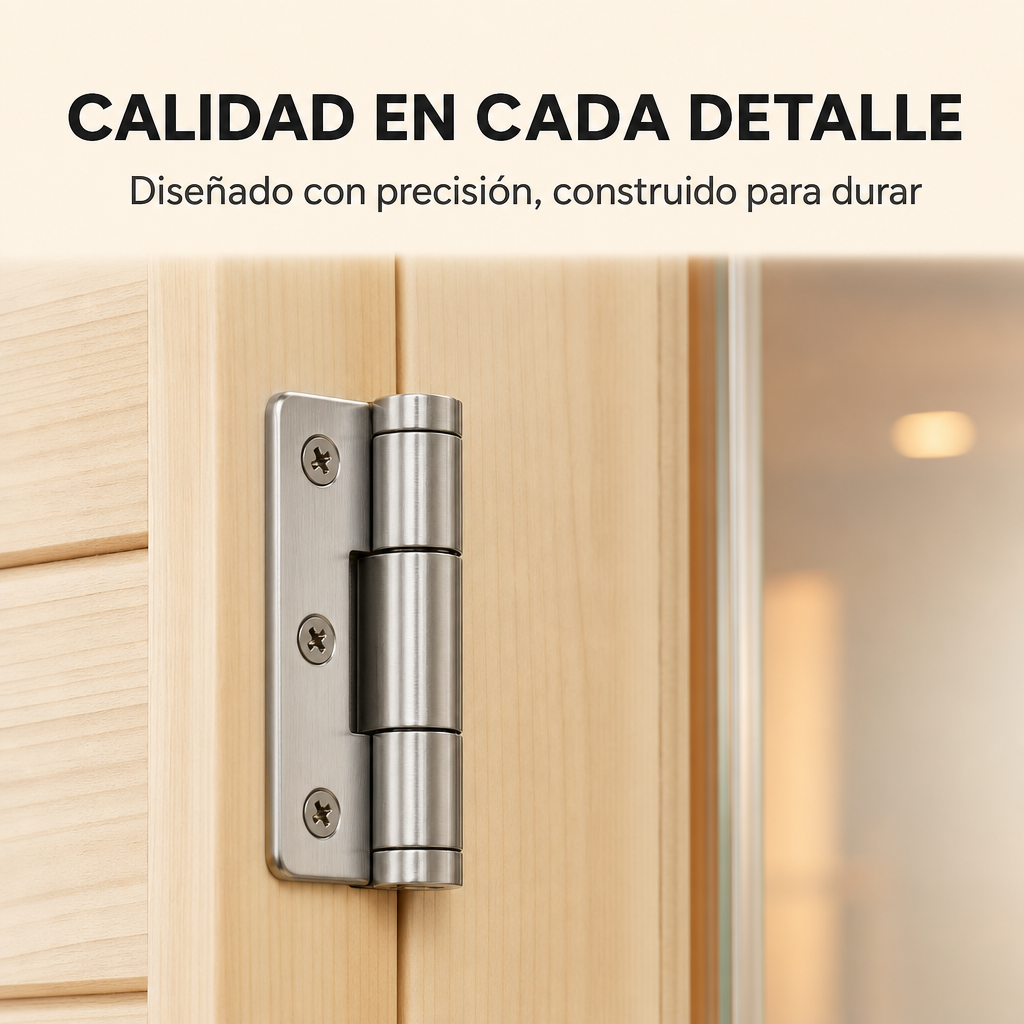 Sauna de infrarrojos individual de madera maciza con 4 paneles y control digital