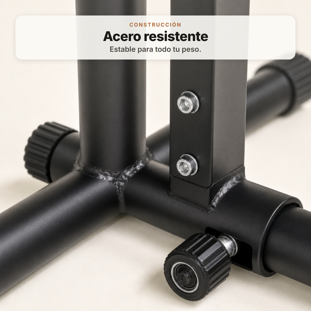 Support de barres parallèles ajustables pour dips et calisthénie